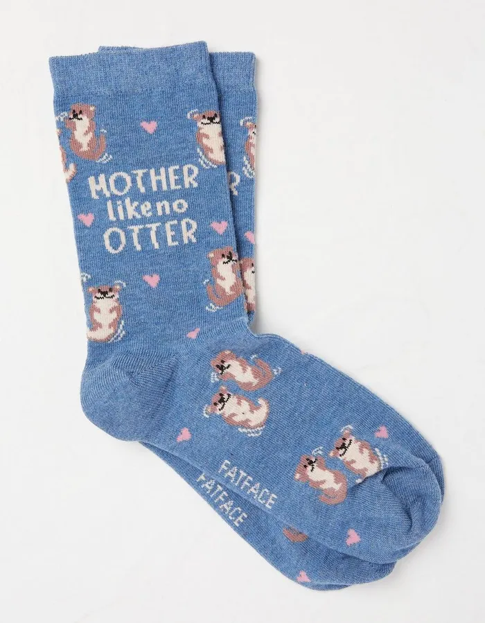 1 Pack Mother Like No Otter Socks Blue Marl Women FatFace Socks Underwear and Tights 1 Pack Mother Like No Otter Socks Blue Marl Women FatFace Socks Underwear and Tights