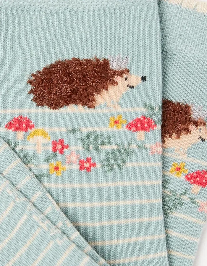 1 Pack Queen Hedgehog Socks Green Haze Women FatFace Socks Underwear and Tights