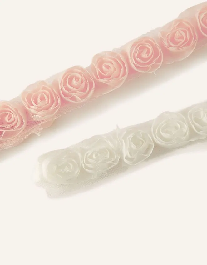 2Pack Baby Rosette Bandos Children Monsoon Girls039 Hair Accessories