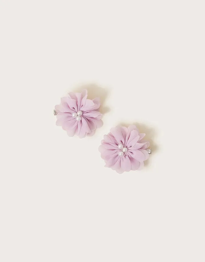2Pack Rosette Hair Clips Children Monsoon Girls039 Hair Accessories