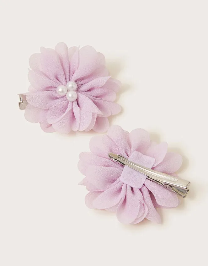 2Pack Rosette Hair Clips Children Monsoon Girls039 Hair Accessories