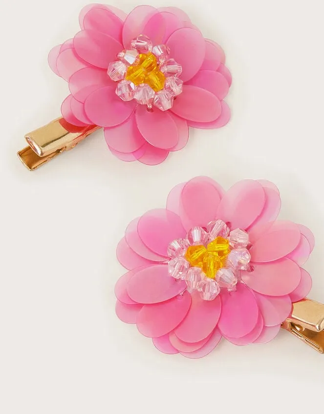 2Pack Sequin Daisy Clips Children Monsoon Girls039 Hair Accessories