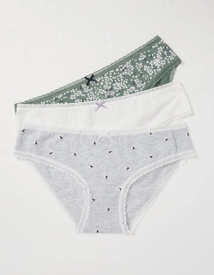 3 Pack Bee Mini Knickers Multi Women FatFace Socks Underwear and Tights