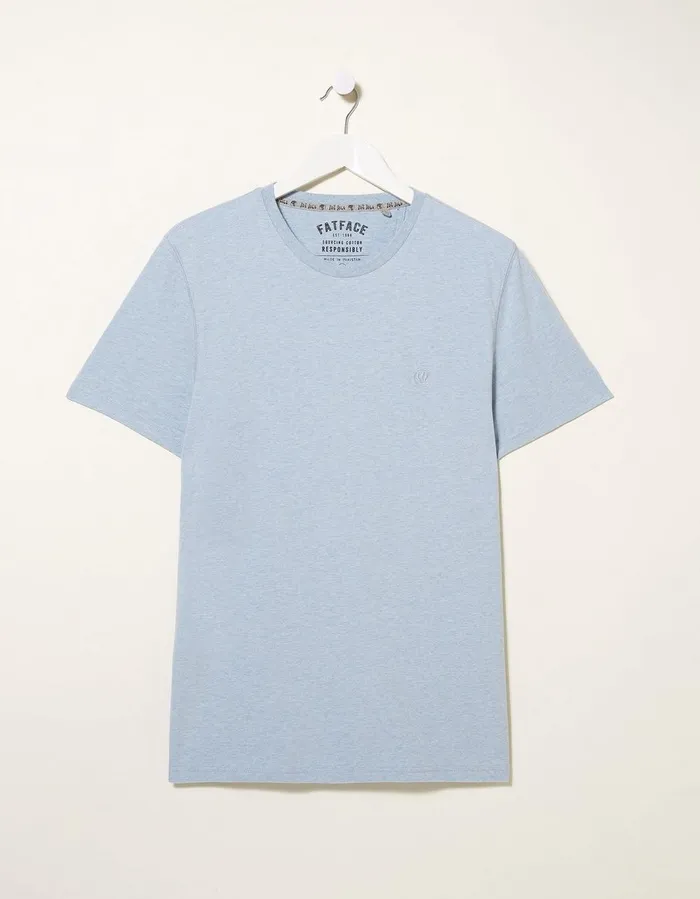 3 Pack Cotton TShirts Blue Men FatFace TShirts