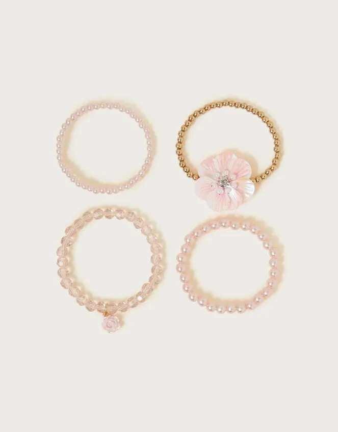 4Pack Flower Bracelets Children Monsoon Girls039 Jewellery