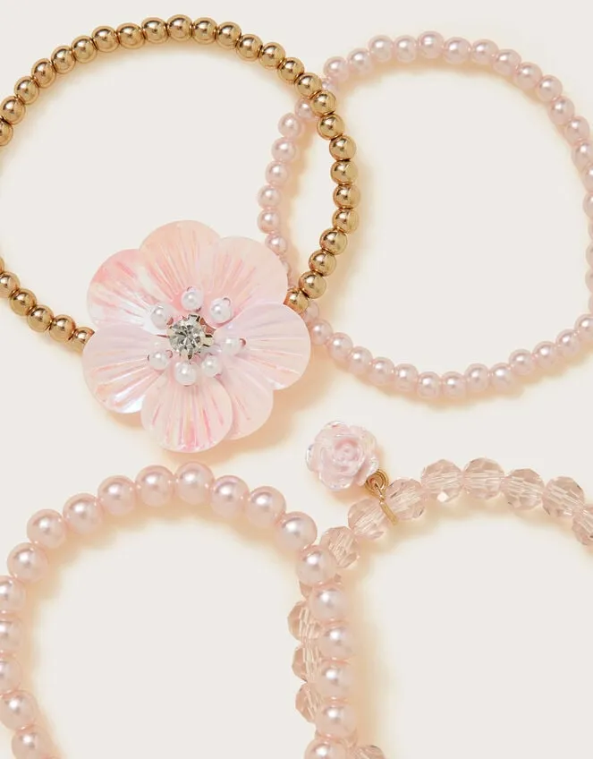 4Pack Flower Bracelets Children Monsoon Girls039 Jewellery