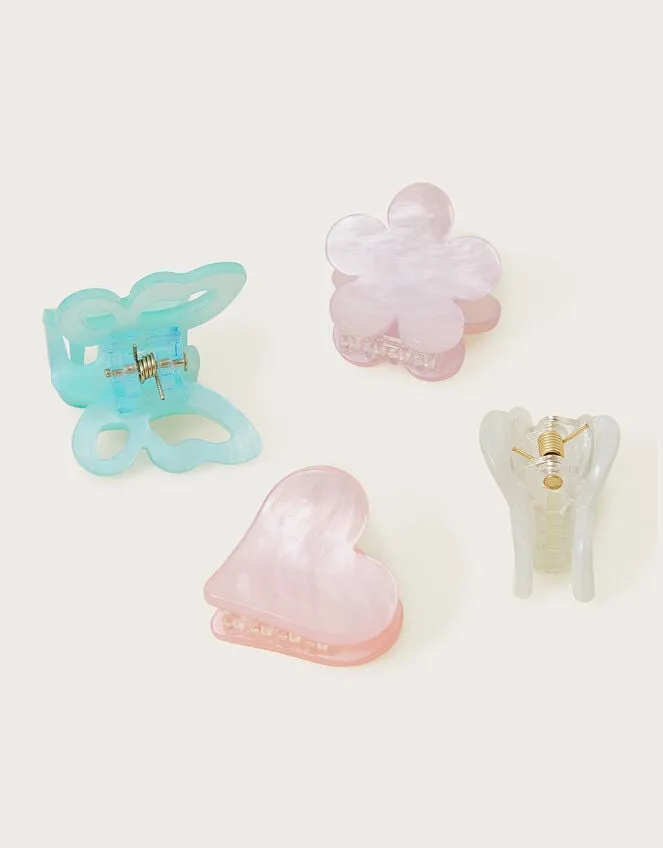 4Pack Pearly Dream Claw Clips Children Monsoon Girls039 Hair Accessories