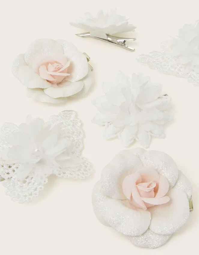 6Pack Bridesmaid Clips Children Monsoon Girls039 Hair Accessories