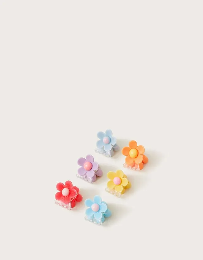 6Pack Daisy Claw Clips Children Monsoon Girls039 Hair Accessories