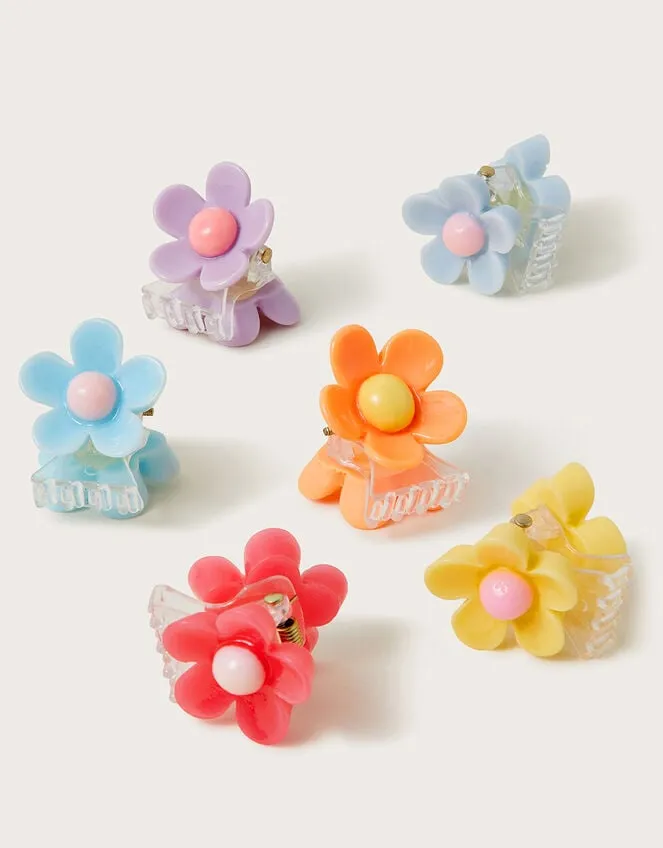 6Pack Daisy Claw Clips Children Monsoon Girls039 Hair Accessories
