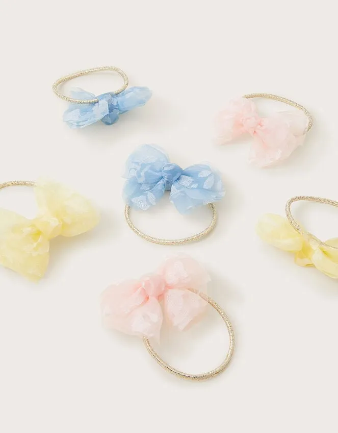 6Pack Lace Bow Hairbands Children Monsoon Girls039 Hair Accessories