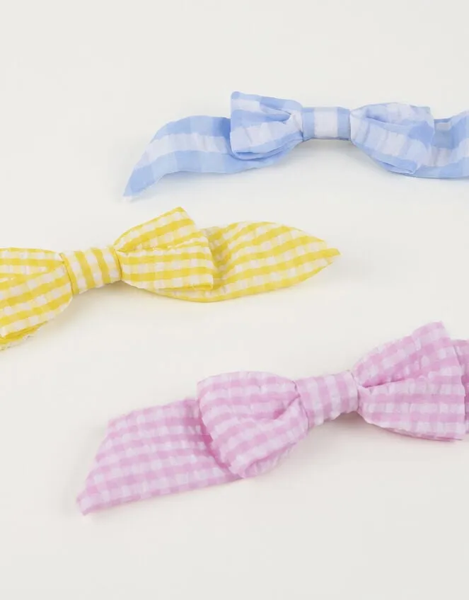 6Pack Meri Meri Gingham Hair Bows Children Monsoon Girls039 Hair Accessories