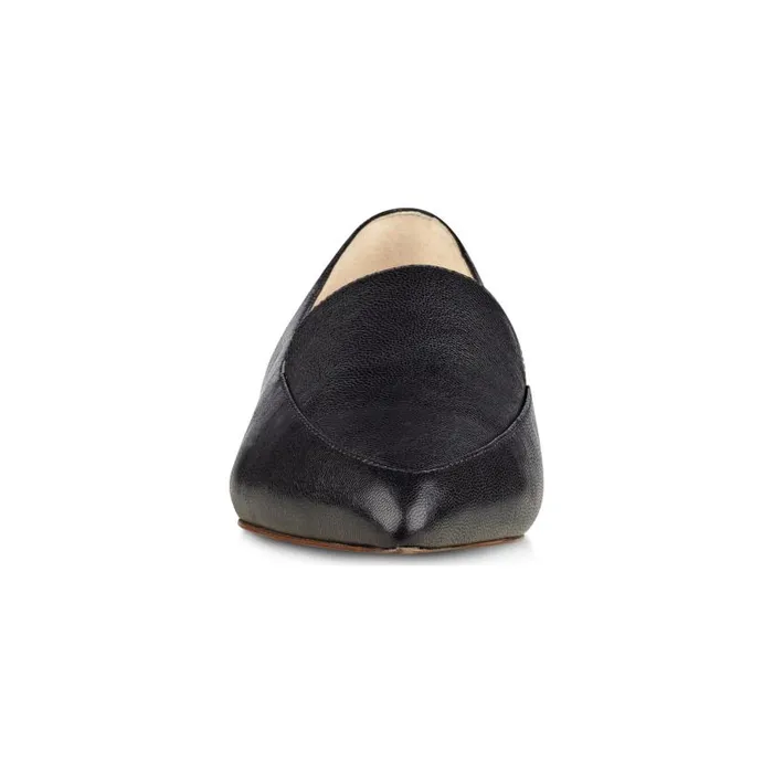 Abay Smoking Flats Black Leather Women Nine West Flats and Loafers