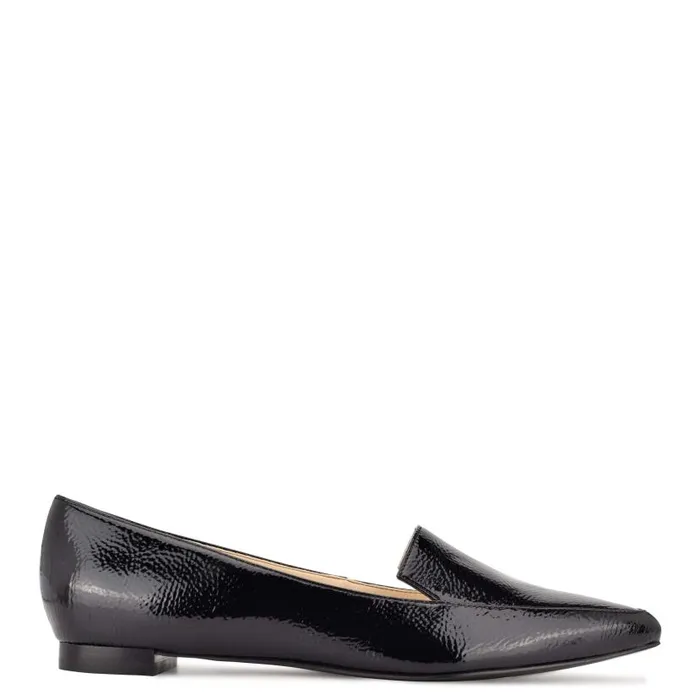 Abay Smoking Flats Black Women Nine West Flats and Loafers