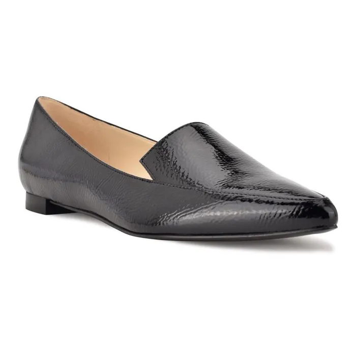 Abay Smoking Flats Black Women Nine West Flats and Loafers