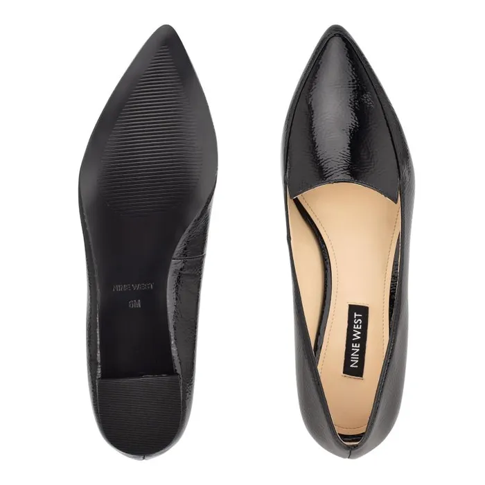 Abay Smoking Flats Black Women Nine West Flats and Loafers