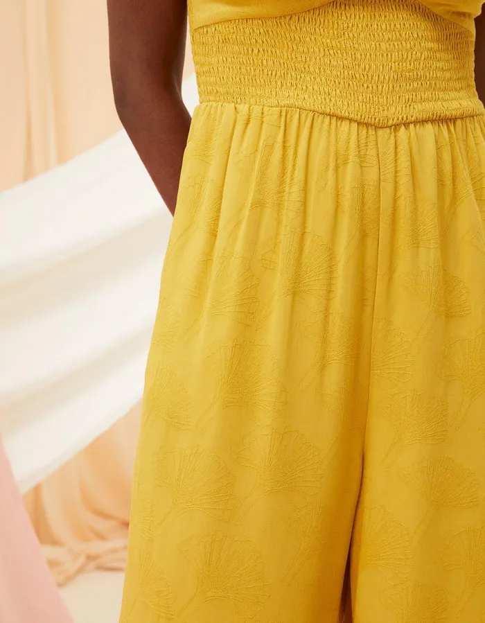 Acacia Jumpsuit Golden Yellow Women FatFace Jumpsuits and Playsuits