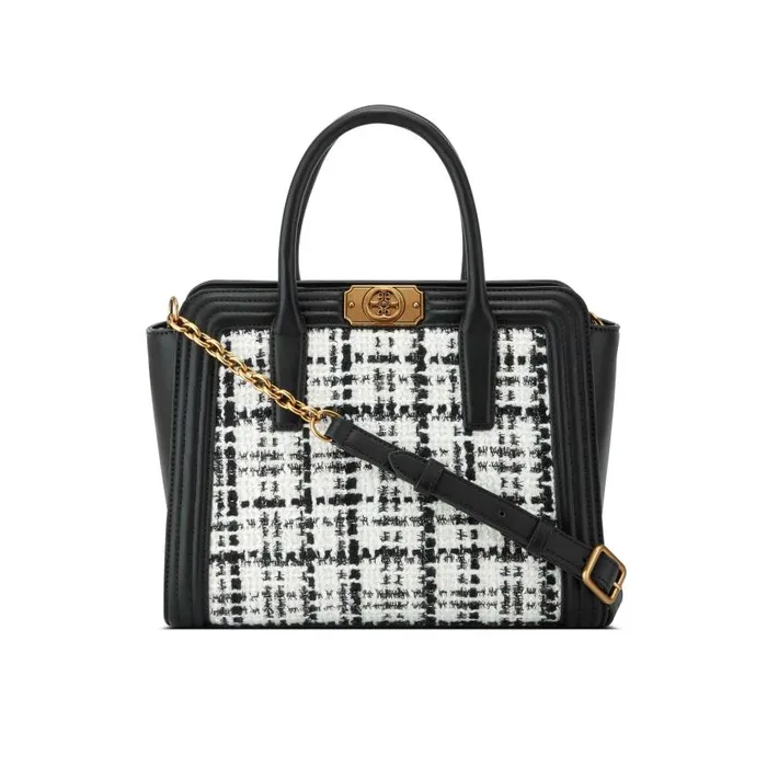 Ade Jet Set Satchel Blackwhite WomenMen Nine West Satchels and Shoulder Bags