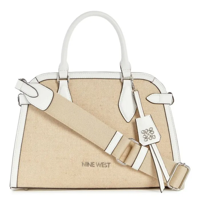 Adelaide Jet Set Satchel White WomenMen Nine West Satchels and Shoulder Bags