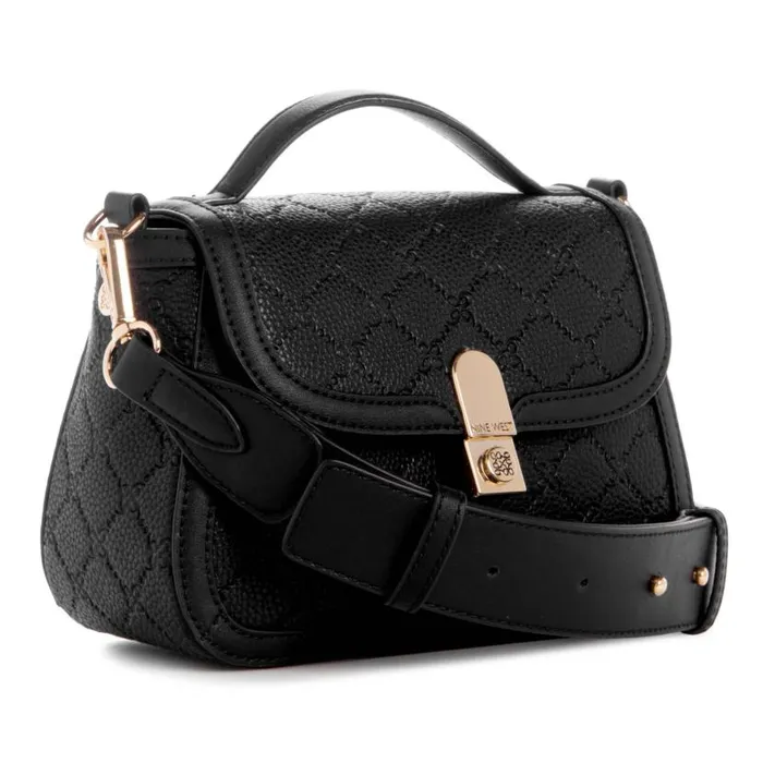 Adelaide Mini Crossbody Flap Black WomenMen Nine West Crossbody