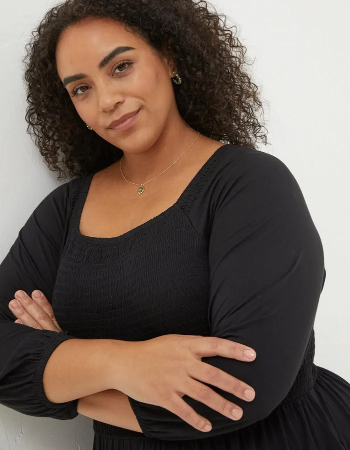 Adeline Jersey Dress Black Women FatFace Dresses