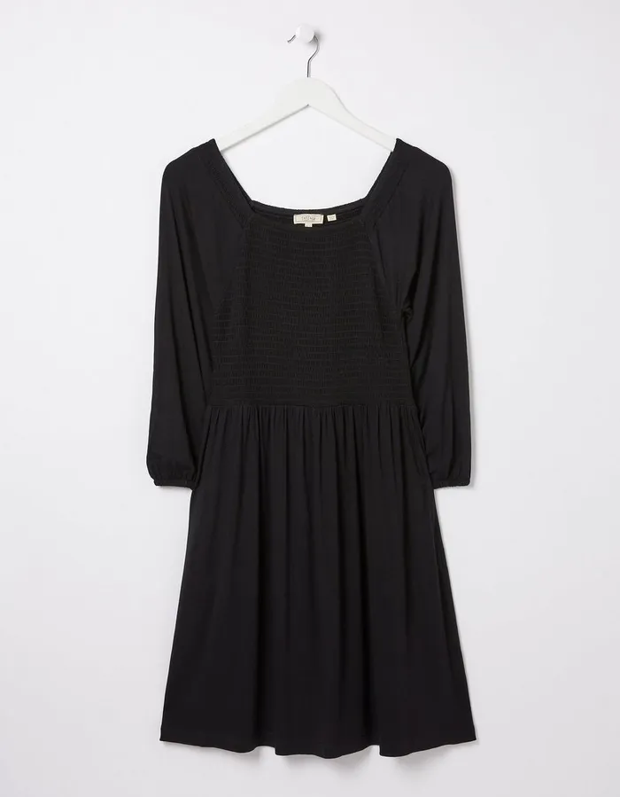 Adeline Jersey Dress Black Women FatFace Dresses