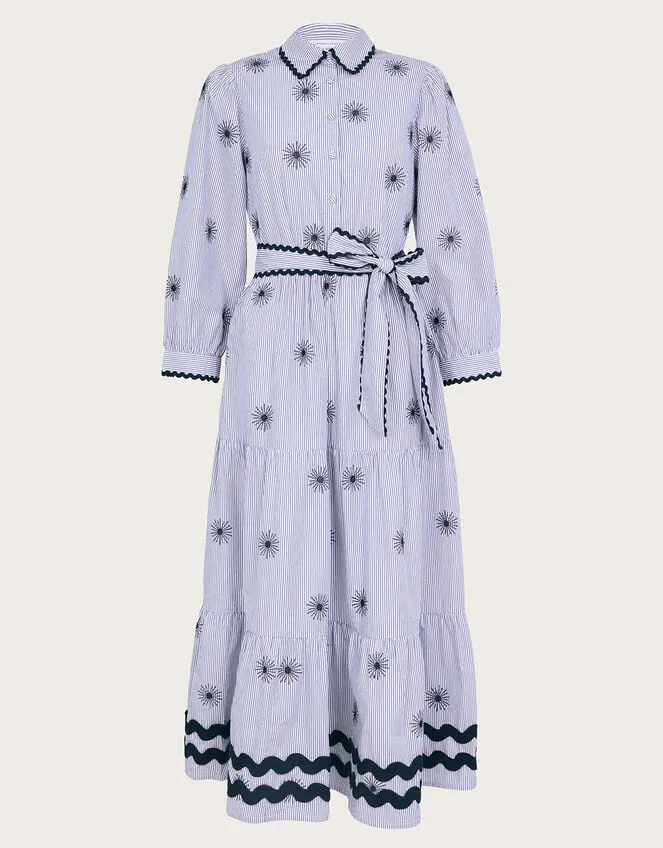 Adira Shirt Dress Blue Women Monsoon Dresses