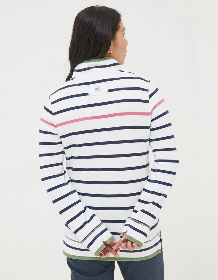 Airlie Breton Stripe Sweatshirt Ivory Women FatFace Sweatshirts and Hoodies