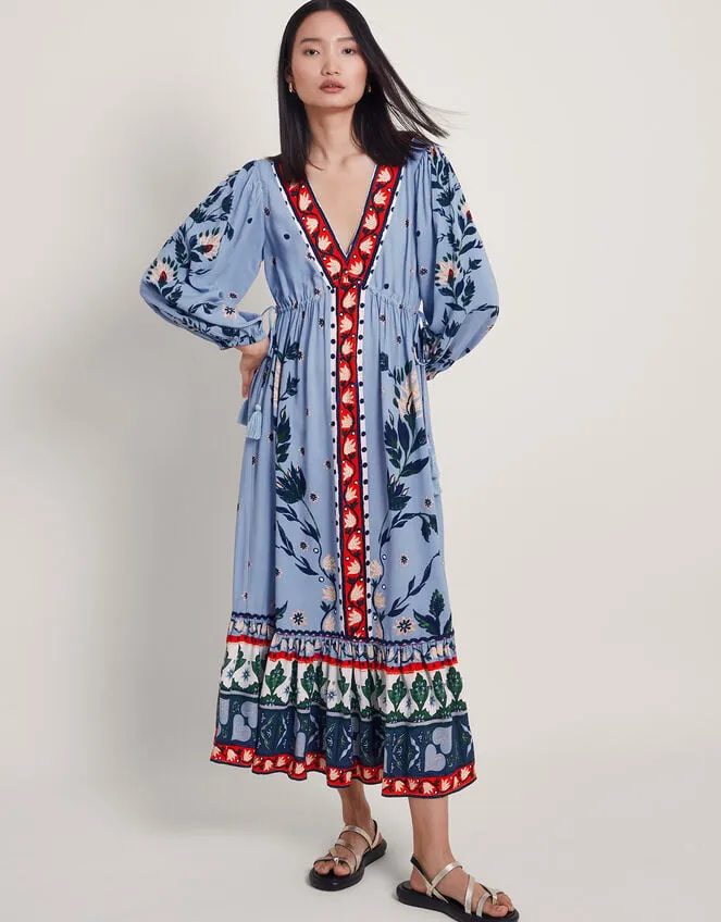 Aldina Floral Dress Blue Women Monsoon Dresses