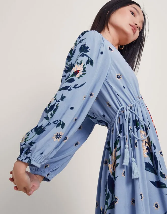 Aldina Floral Dress Blue Women Monsoon Dresses