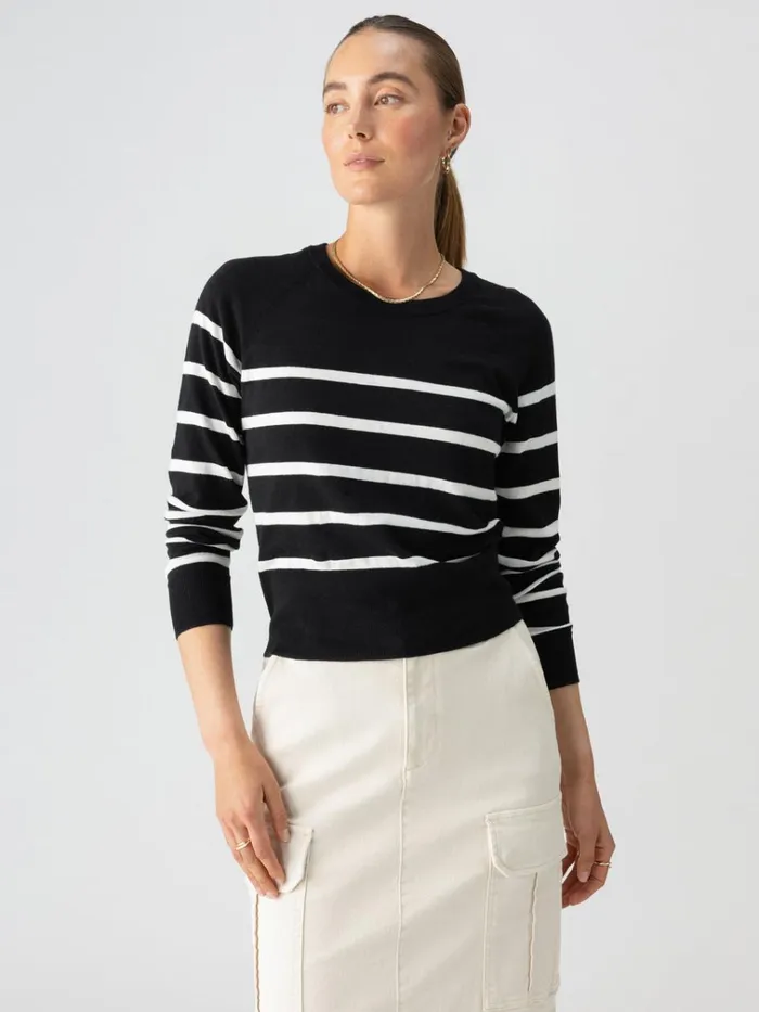 All Day Long Sweater Black Chalk Stripe Women Sanctuary Clothing Sweaters and Cardis All Day Long Sweater Black Chalk Stripe Women Sanctuary Clothing Sweaters and Cardis