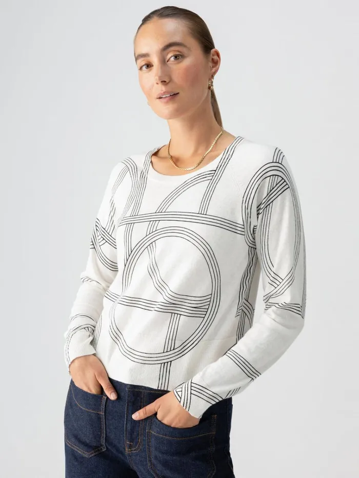 All Day Long Sweater Graphic Lines Women Sanctuary Clothing Sweaters and Cardis