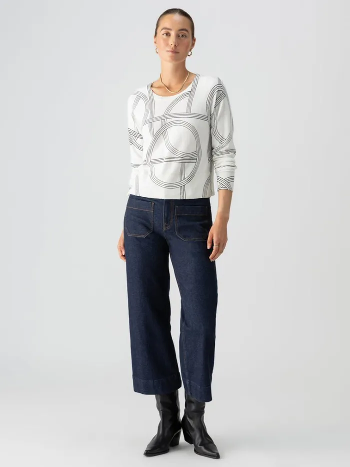 All Day Long Sweater Graphic Lines Women Sanctuary Clothing Sweaters and Cardis