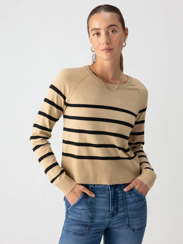 All Day Long Sweater True Khaki Black Stripe Women Sanctuary Clothing Sweaters and Cardis All Day Long Sweater True Khaki Black Stripe Women Sanctuary Clothing Sweaters and Cardis