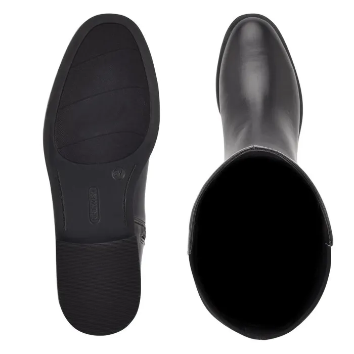 Allair Stretch Back Over The Knee Boots Black Women Nine West Boots and Booties