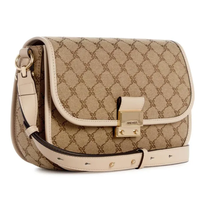 Allington Crossbody Flap Mocha Logobeige WomenMen Nine West Satchels and Shoulder Bags Allington Crossbody Flap Mocha Logobeige WomenMen Nine West Satchels and Shoulder Bags