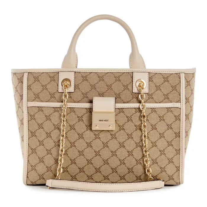 Allington Small Tote Mocha Logobeige WomenMen Nine West New Handbags
