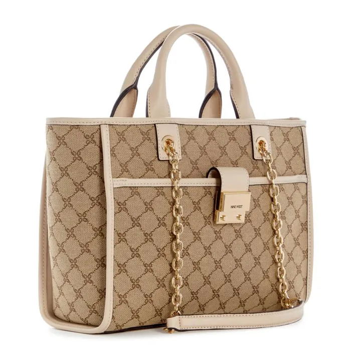 Allington Small Tote Mocha Logobeige WomenMen Nine West New Handbags