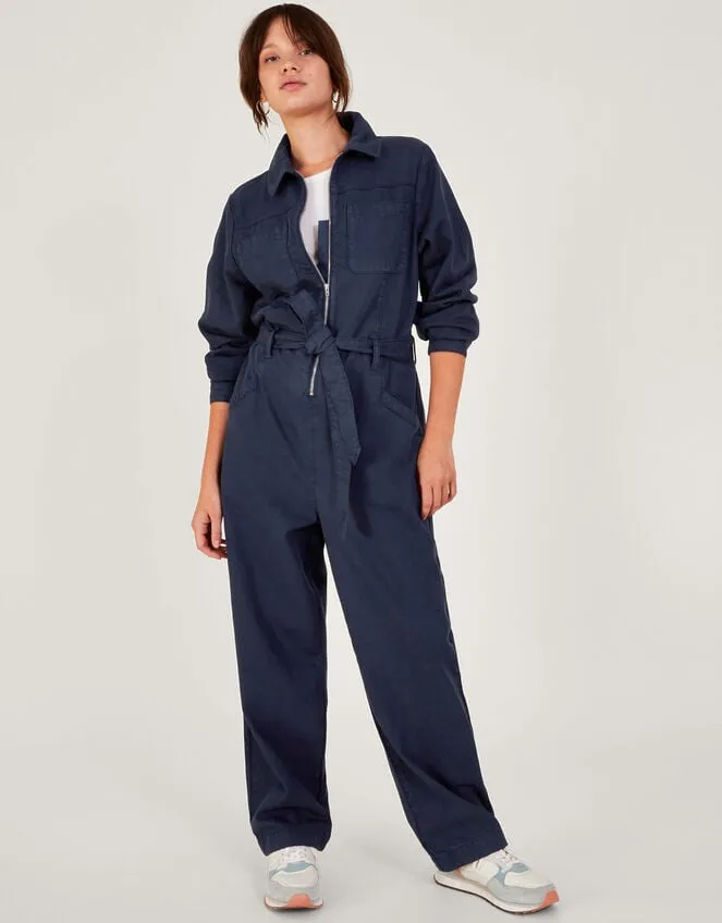 Ally ZipUp Jumpsuit Blue Women Monsoon Dresses