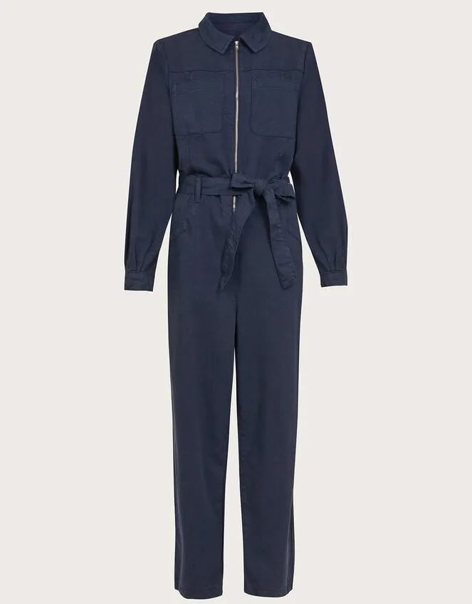 Ally ZipUp Jumpsuit Blue Women Monsoon Dresses