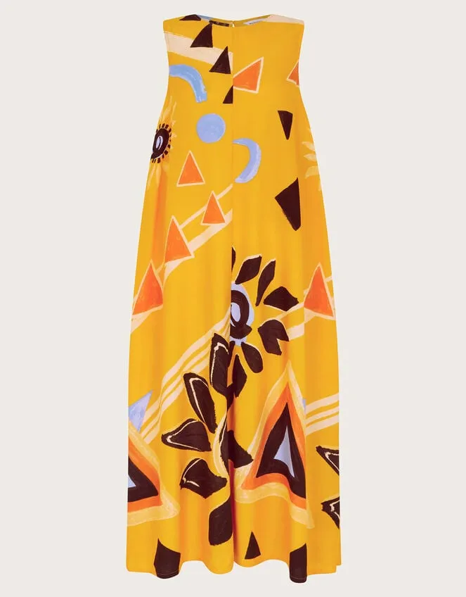 Amanda Print Dress Orange Women Monsoon Dresses