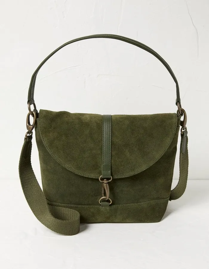 Amberly Shoulder Bag Dusky Green Women FatFace Bags and Purses