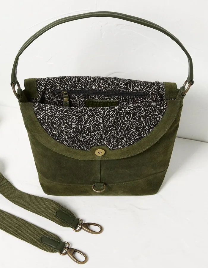 Amberly Shoulder Bag Dusky Green Women FatFace Bags and Purses