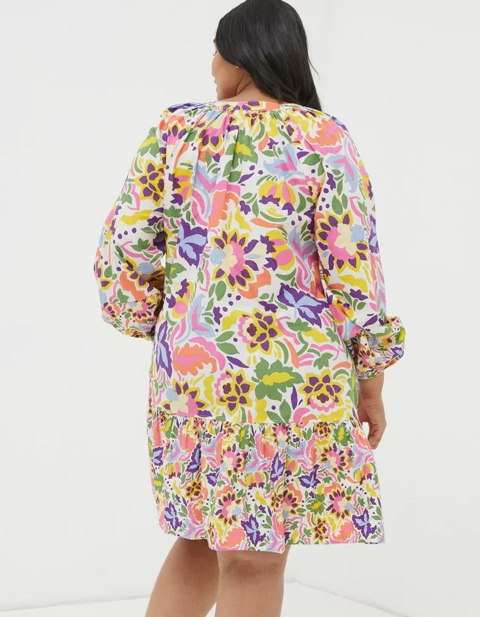 Amy Art Floral TunicDress Multi Women FatFace Dresses