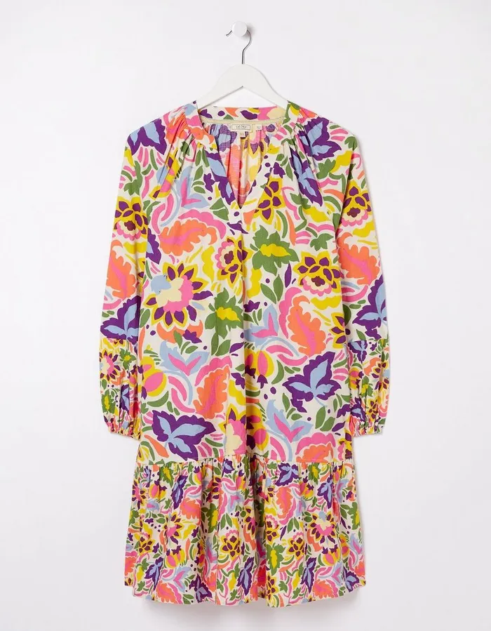 Amy Art Floral TunicDress Multi Women FatFace Dresses