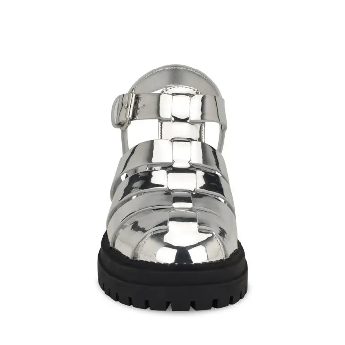 Anybel Fisherman Sandals Silver Women Nine West Sandals