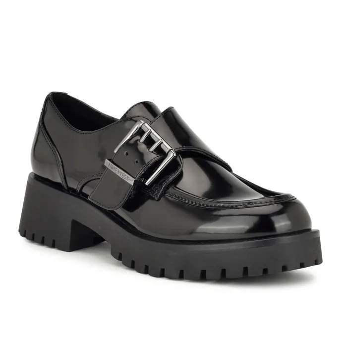 Araise Casual Moc Loafers Black Women Nine West Flats and Loafers