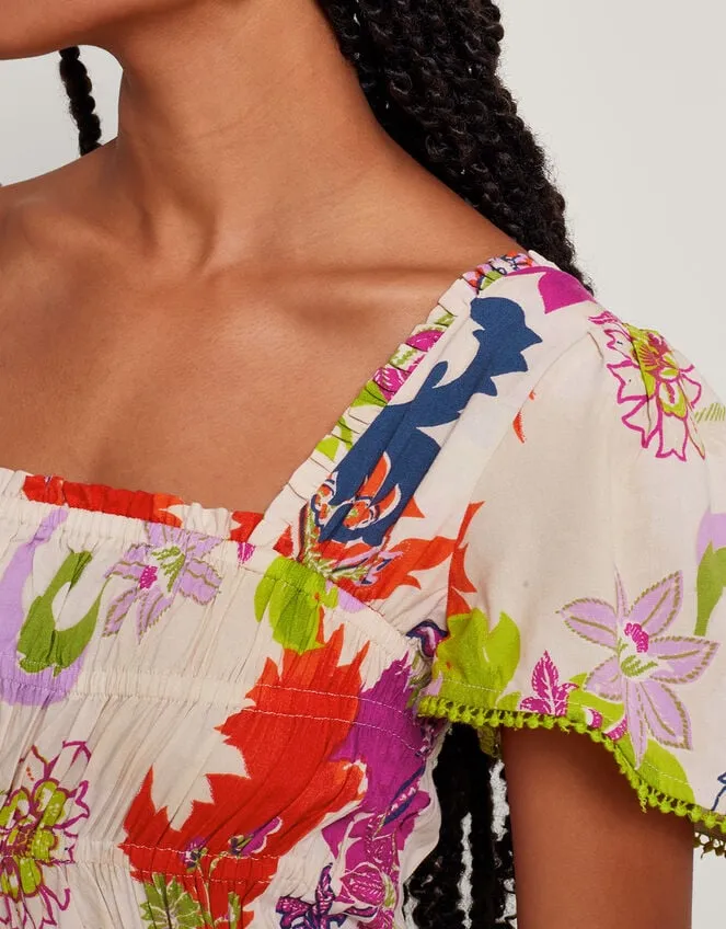 Arissa Print Dress Ivory Women Monsoon Dresses