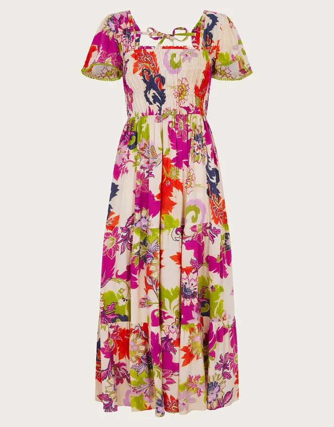 Arissa Print Dress Ivory Women Monsoon Dresses
