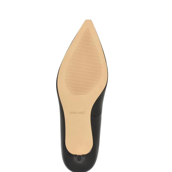 Arlene Pointy Toe Pumps Black Patent Women Nine West Heels
